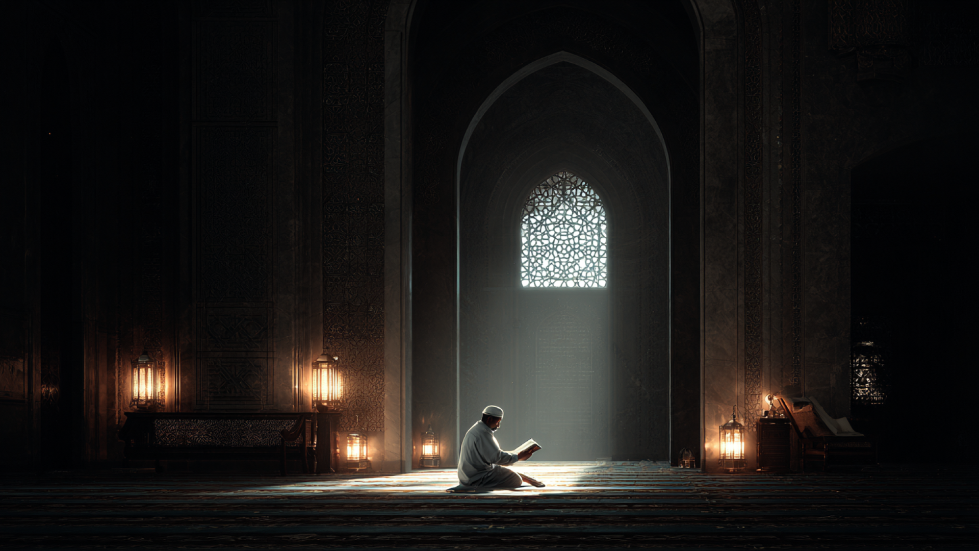 gendouzi_a_man_facing_the_window_in_the_mosque_at_night_readi_aa098b42-1d3f-42d4-8709-176c93f79800_3