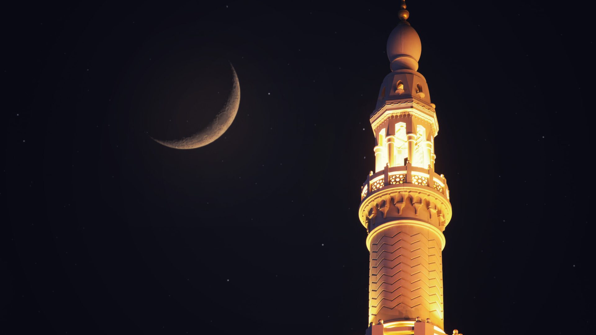 Dubai,Mosque,Ramadan,Kareem,,Eid,,Islam,,Muslim,,Night,,Moon
