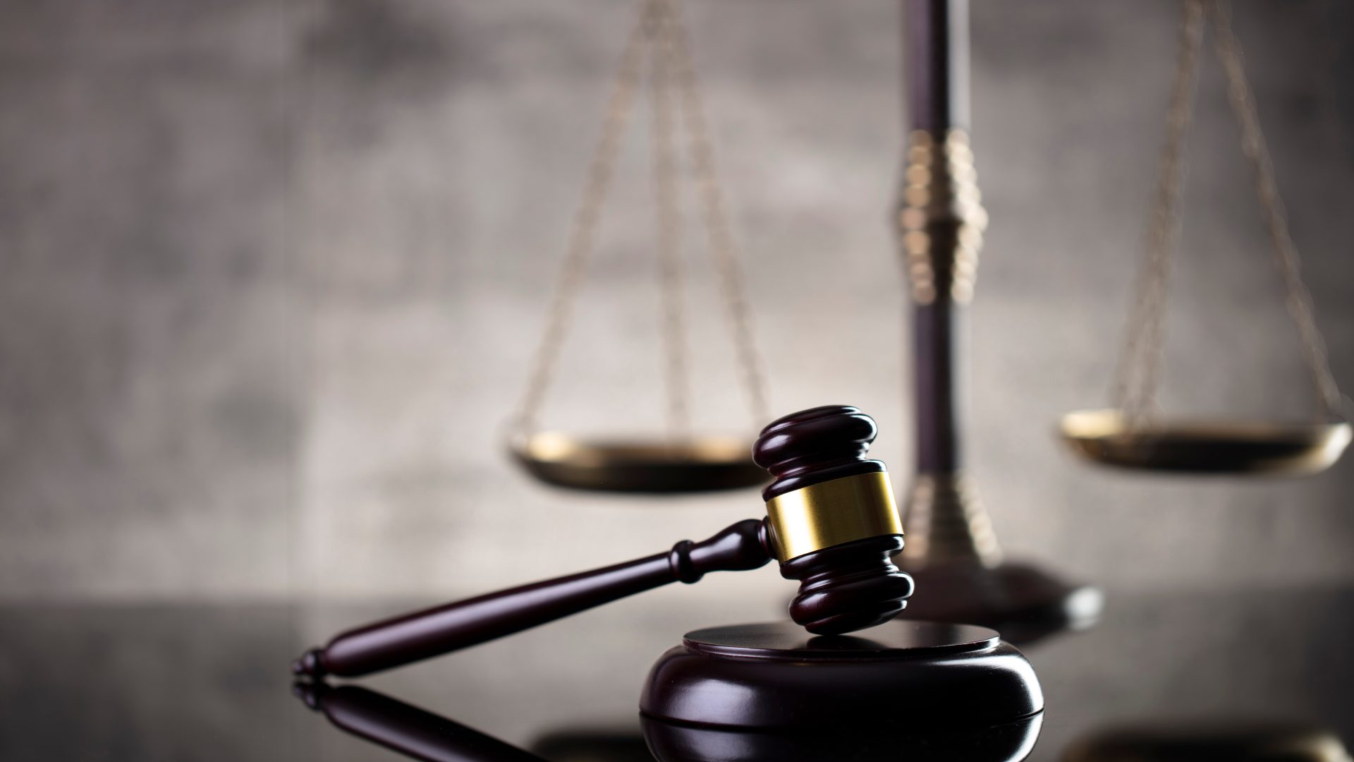 Law,And,Justice,Concept.,Mallet,Of,The,Judge,,Hourglass,,Scales