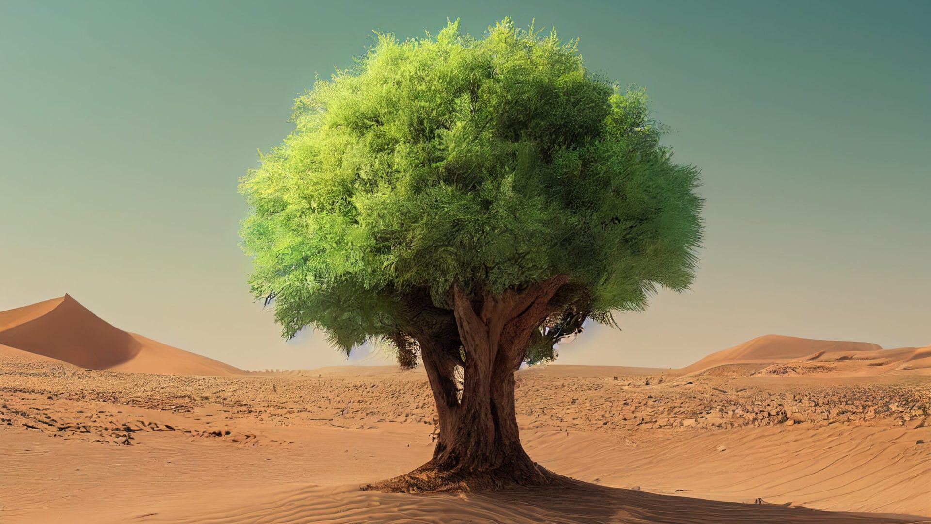 3d,Rendering,Of,A,Tree,In,The,Middle,Of,A