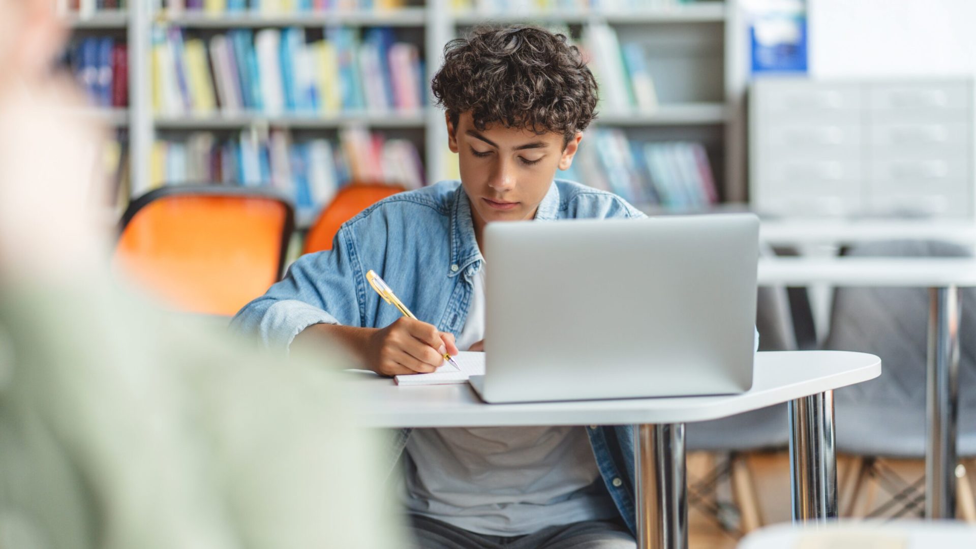 Portrait,Of,Smart,Pensive,School,Boy,Taking,Notes,Learning,Languages,
